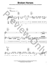 Broken Horses Guitar and Fretted sheet music cover